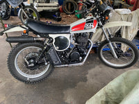 1976 XT500C  replica exhaust system. Out of stock.