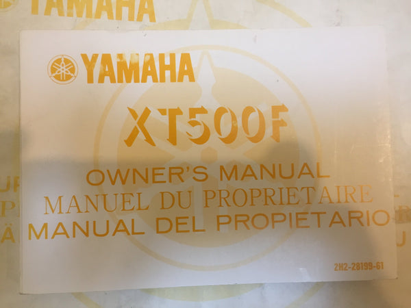 XT500 F owners manual
